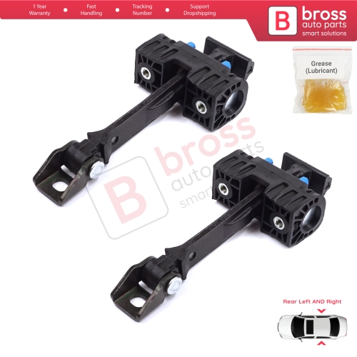 2 Pieces Rear Door Stop Check Assy Limiter Strap for Seat Ibiza MK4 IV 6J 6P ST 2008-2017 6J4839249B