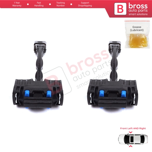 2 Pieces Front Door Stop Check Assy Limiter Strap for Seat Alhambra VW Sharan MK2 II 7N 2010-2023 7N0837249