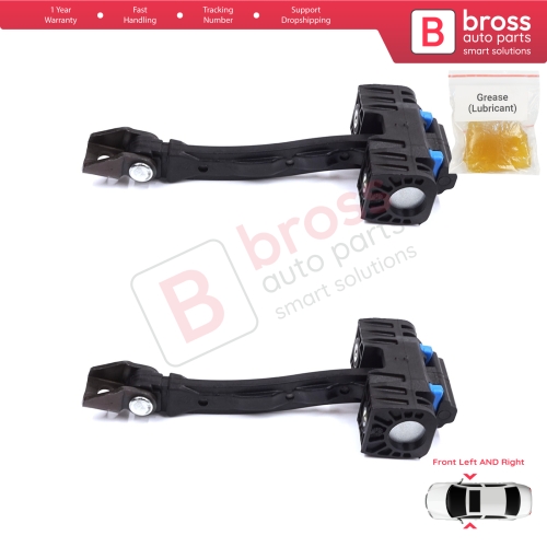 2 Pieces Front Door Stop Check Assy Limiter Strap for Seat Alhambra VW Sharan MK2 II 7N 2010-2023 7N0837249