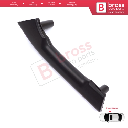 Front Right Inner Door Handle Grip Black for Renault Master MK3 Nissan NV400 Interstar Vauxhall Opel Movano B 8200730607