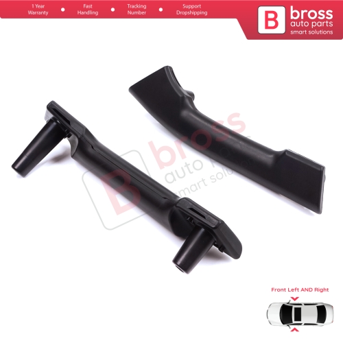 Front Inner Door Handle Grip Black Left Right for Renault Master MK3 Nissan NV400 Interstar Vauxhall Opel Movano B 8200730608