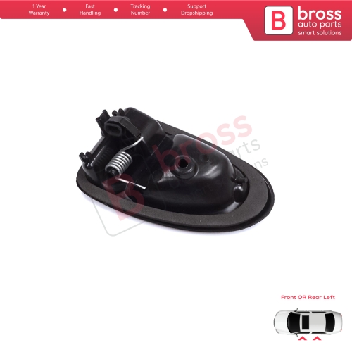 Inner Door Handle Left Black Rod Type for Renault Clio 2 Scenic Megane 1 Trafic Master 2 Mascott Logan 1 Movano Vivaro A Interstar Primastar 1 Daily 7700434716 