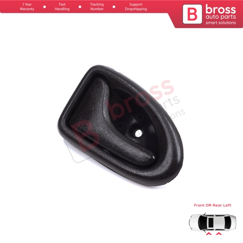 Inner Door Handle Left Black Rod Type for Renault Clio 2 Scenic Megane 1 Trafic Master 2 Mascott Logan 1 Movano Vivaro A Interstar Primastar 1 Daily 7700434716 