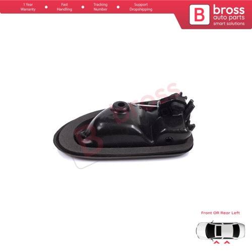 Inner Door Handle Left Black Rod Type for Renault Clio 2 Scenic Megane 1 Trafic Master 2 Mascott Logan 1 Movano Vivaro A Interstar Primastar 1 Daily 7700434716 