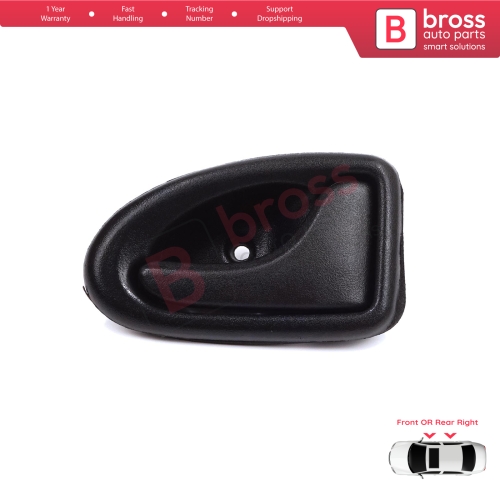 Inner Door Handle Right Black Rod Type for Renault Clio 2 Scenic Megane 1 Trafic Master 2 Mascott Logan 1 Movano Vivaro A Interstar Primastar 1 Daily 7700434717