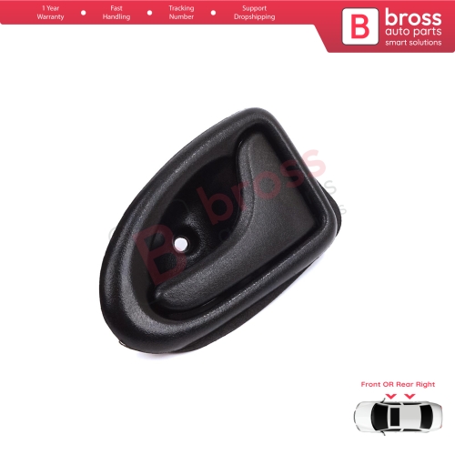 Inner Door Handle Right Black Rod Type for Renault Clio 2 Scenic Megane 1 Trafic Master 2 Mascott Logan 1 Movano Vivaro A Interstar Primastar 1 Daily 7700434717