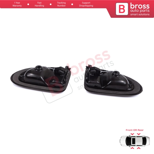 Inner Door Handle Right Left Black Rod Type for Renault Clio 2 Scenic Megane 1 Trafic Master 2 Mascott Logan 1 Movano Vivaro A Interstar Primastar 1 Daily 7700434716 7700434717