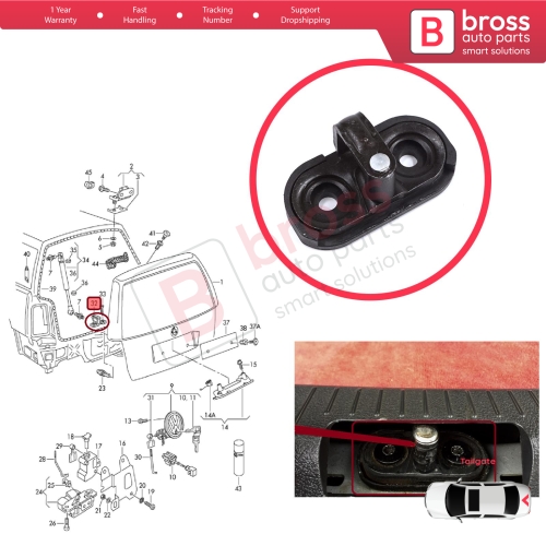 Rear Bonnet Lock Striker for VW Golf Polo MK4 5 Passat B5 Bora Tiguan Touran MK1 Beetle Scirocco Up! Ibiza MK3 Altea Mii Yeti 5L 1T0827517A 