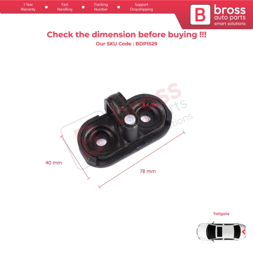 Rear Bonnet Lock Striker for VW Golf Polo MK4 5 Passat B5 Bora Tiguan Touran MK1 Beetle Scirocco Up! Ibiza MK3 Altea Mii Yeti 5L 1T0827517A 