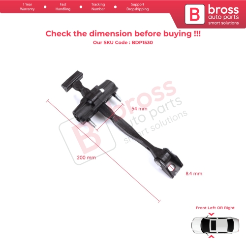 2 Pieces Front Door Stop Check Assy Limiter Strap for Mercedes A Class W177 B W247 CLA C118 X118 GLA H247 EQA H243 A1777207000