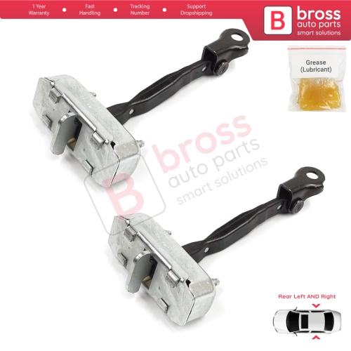2 Pieces Rear Door Stop Check Assy Limiter Strap for Toyota Corolla E120 2000-2007 Verso MK1 2001-2004 Wish AE10 2003–2009 6863012090