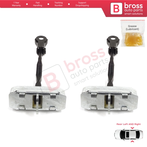 2 Pieces Rear Door Stop Check Assy Limiter Strap for Toyota Corolla E120 2000-2007 Verso MK1 2001-2004 Wish AE10 2003–2009 6863012090
