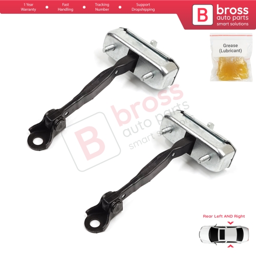 2 Pieces Rear Door Stop Check Assy Limiter Strap for Toyota Corolla E120 2000-2007 Verso MK1 2001-2004 Wish AE10 2003–2009 6863012090