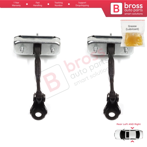 2 Pieces Rear Door Stop Check Assy Limiter Strap for Toyota Corolla E120 2000-2007 Verso MK1 2001-2004 Wish AE10 2003–2009 6863012090