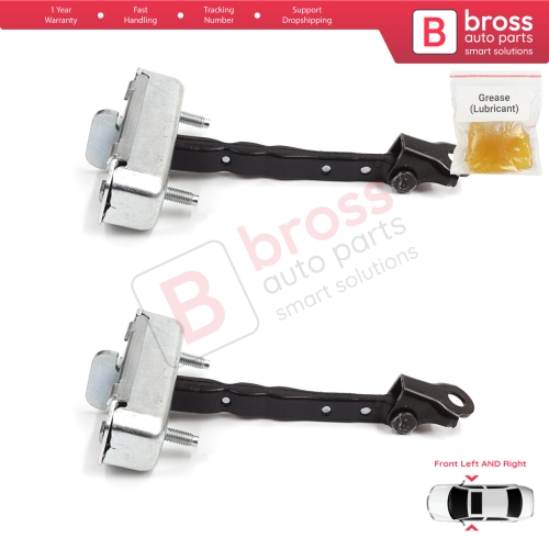 2 Pieces Front Door Stop Check Assy Limiter Strap for Toyota Corolla MK10 E15 2006-2013 6861002130