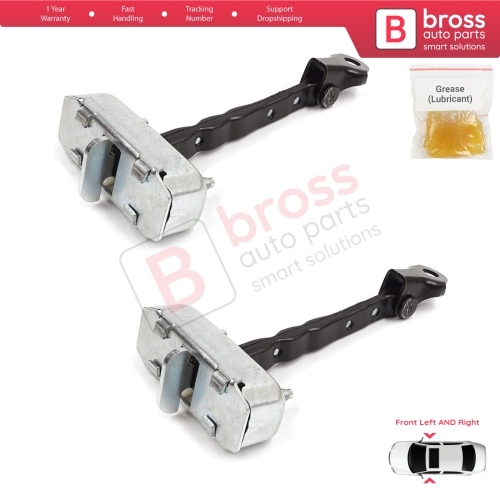 2 Pieces Front Door Stop Check Assy Limiter Strap for Toyota Corolla MK10 E15 2006-2013 6861002130