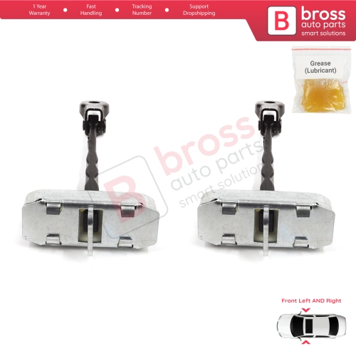 2 Pieces Front Door Stop Check Assy Limiter Strap for Toyota Corolla MK10 E15 2006-2013 6861002130