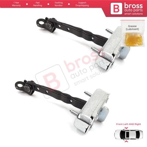 2 Pieces Front Door Stop Check Assy Limiter Strap for Toyota Corolla MK10 E15 2006-2013 6861002130