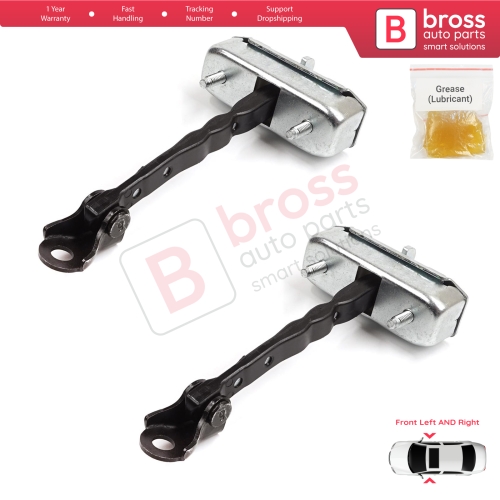 2 Pieces Front Door Stop Check Assy Limiter Strap for Toyota Corolla MK10 E15 2006-2013 6861002130