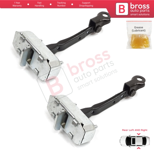 2 Pieces Rear Door Stop Check Assy Limiter Strap for Toyota Corolla MK10 E15 2006-2013 6863002130