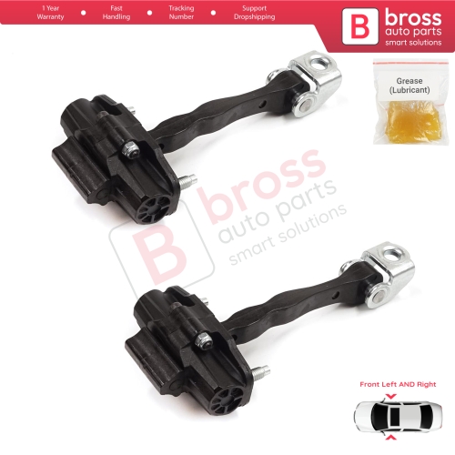 2 Pieces Front Door Stop Check Assy Limiter Strap for Fiat 500 E 332 Electric 52192408