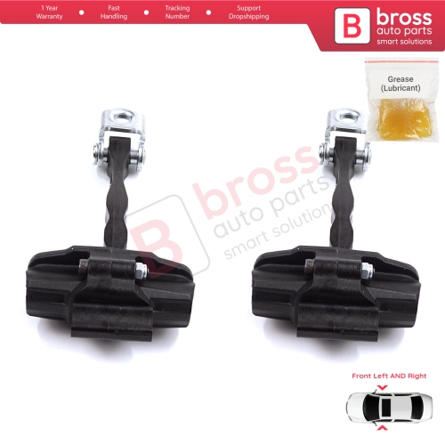 2 Pieces Front Door Stop Check Assy Limiter Strap for Fiat 500 E 332 Electric 52192408