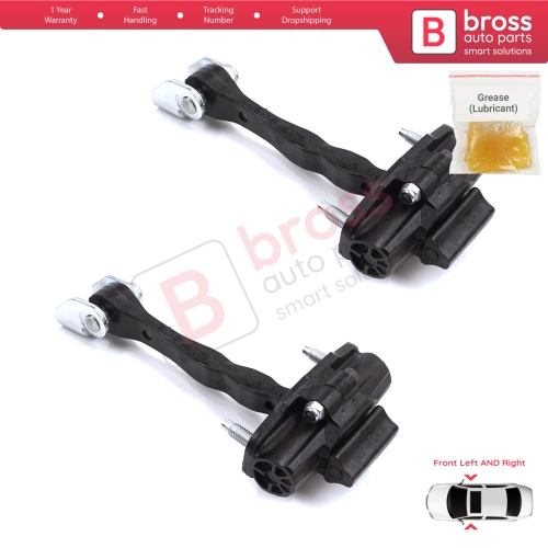 2 Pieces Front Door Stop Check Assy Limiter Strap for Fiat 500 E 332 Electric 52192408