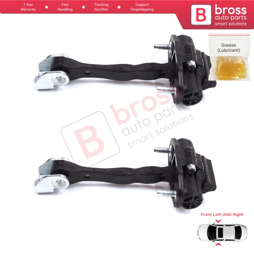 2 Pieces Front Door Stop Check Assy Limiter Strap for Fiat 500 E 332 Electric 52192408