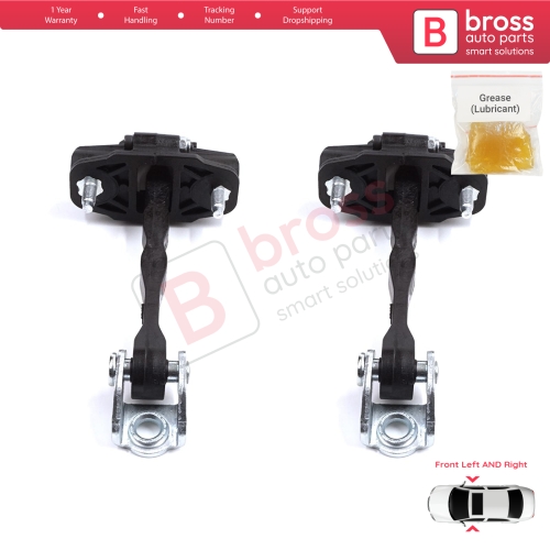 2 Pieces Front Door Stop Check Assy Limiter Strap for Fiat 500 E 332 Electric 52192408