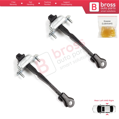 2 Pieces Rear Door Stop Check Assy Limiter Strap for Dacia Renault Sandero MK3 LJI Logan LJI Taliant 824308415R