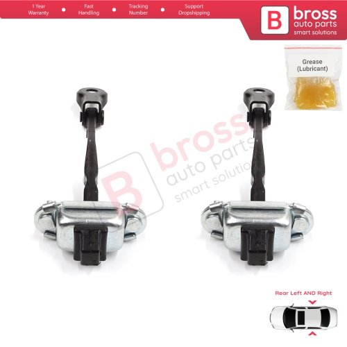 2 Pieces Rear Door Stop Check Assy Limiter Strap for Dacia Renault Sandero MK3 LJI Logan LJI Taliant 824308415R