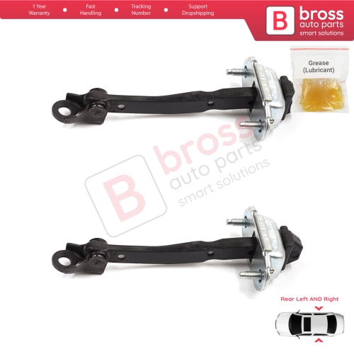 2 Pieces Rear Door Stop Check Assy Limiter Strap for Dacia Renault Sandero MK3 LJI Logan LJI Taliant 824308415R
