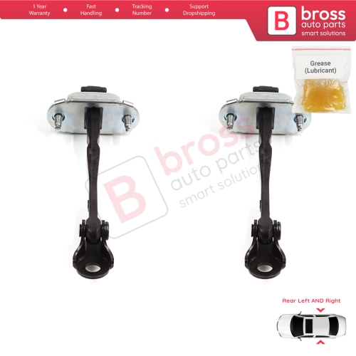 2 Pieces Rear Door Stop Check Assy Limiter Strap for Dacia Renault Sandero MK3 LJI Logan LJI Taliant 824308415R