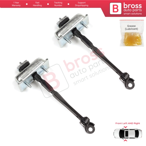 2 Pieces Front Door Stop Check Assy Limiter Strap for Renault Kangoo MK3 XFK FFK KFK 2021-On 804309303R