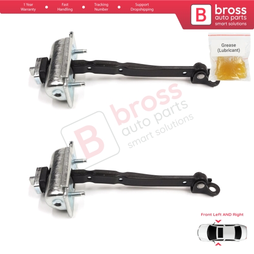 2 Pieces Front Door Stop Check Assy Limiter Strap for Renault Kangoo MK3 XFK FFK KFK 2021-On 804309303R
