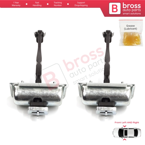 2 Pieces Front Door Stop Check Assy Limiter Strap for Renault Kangoo MK3 XFK FFK KFK 2021-On 804309303R
