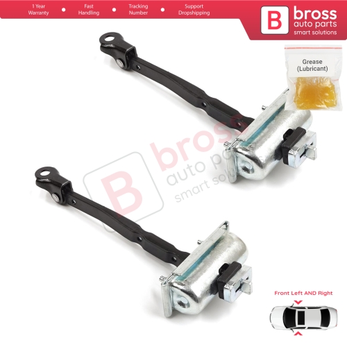 2 Pieces Front Door Stop Check Assy Limiter Strap for Renault Kangoo MK3 XFK FFK KFK 2021-On 804309303R