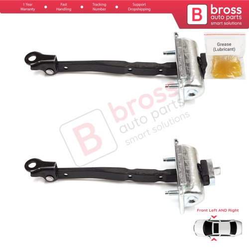 2 Pieces Front Door Stop Check Assy Limiter Strap for Renault Kangoo MK3 XFK FFK KFK 2021-On 804309303R