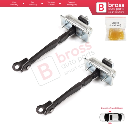 2 Pieces Front Door Stop Check Assy Limiter Strap for Renault Kangoo MK3 XFK FFK KFK 2021-On 804309303R
