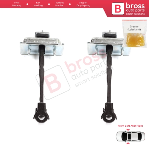 2 Pieces Front Door Stop Check Assy Limiter Strap for Renault Kangoo MK3 XFK FFK KFK 2021-On 804309303R