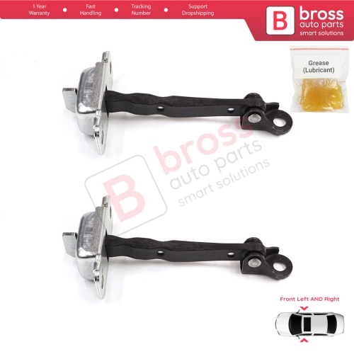 2 Pieces Front Door Stop Check Assy Limiter Strap for Hyundai Accent MK4 RB RC 2011-2018 4/5 Door 79380-0U000