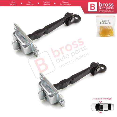 2 Pieces Front Door Stop Check Assy Limiter Strap for Hyundai Accent MK4 RB RC 2011-2018 4/5 Door 79380-0U000