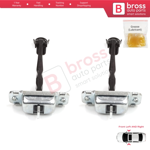 2 Pieces Front Door Stop Check Assy Limiter Strap for Hyundai Accent MK4 RB RC 2011-2018 4/5 Door 79380-0U000