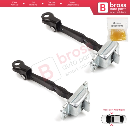 2 Pieces Front Door Stop Check Assy Limiter Strap for Hyundai Accent MK4 RB RC 2011-2018 4/5 Door 79380-0U000