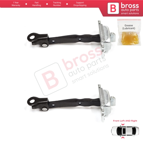 2 Pieces Front Door Stop Check Assy Limiter Strap for Hyundai Accent MK4 RB RC 2011-2018 4/5 Door 79380-0U000