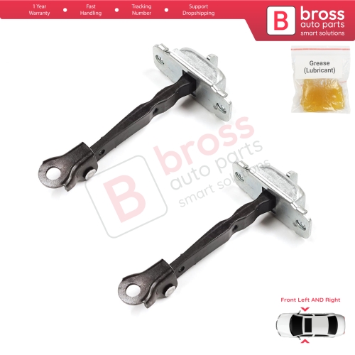 2 Pieces Front Door Stop Check Assy Limiter Strap for Hyundai Accent MK4 RB RC 2011-2018 4/5 Door 79380-0U000