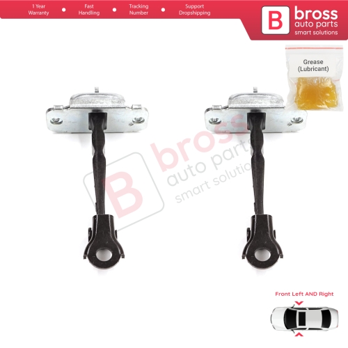 2 Pieces Front Door Stop Check Assy Limiter Strap for Hyundai Accent MK4 RB RC 2011-2018 4/5 Door 79380-0U000