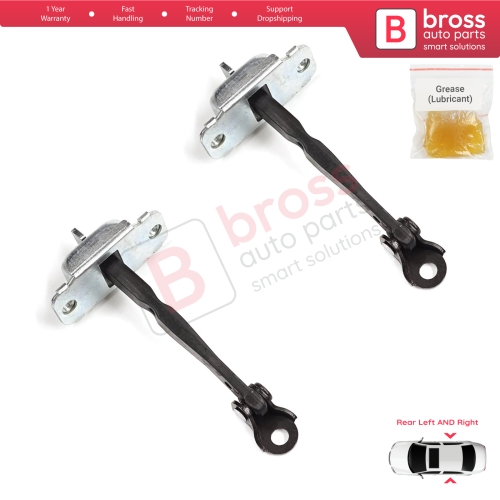 2 Pieces Rear Door Stop Check Assy Limiter Strap for Hyundai Accent MK4 RB RC 2011-2018 4/5 Door 79480-0U000