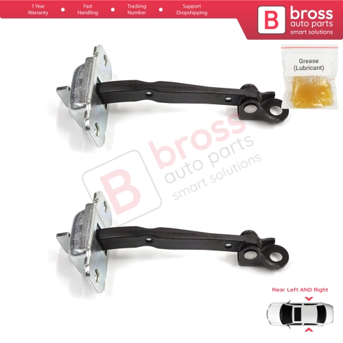 2 Pieces Rear Door Stop Check Assy Limiter Strap for Hyundai Accent MK4 RB RC 2011-2018 4/5 Door 79480-0U000