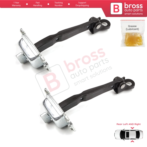 2 Pieces Rear Door Stop Check Assy Limiter Strap for Hyundai Accent MK4 RB RC 2011-2018 4/5 Door 79480-0U000